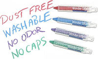 The Pencil Grip 8.5 x 12 Inch Playmat Kit, Includes 4 Black Board Placemats and 8 Piece Wonder Stix (TPG-648), Assorted