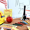 Ben Franklin Toys Play Teacher Role-Play Set Includes Reusable White Board, Bell, Report Cards, for Home or Classroom
