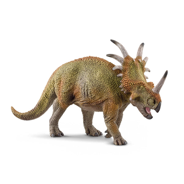 Schleich Dinosaurs Realistic Styracosaurus Dinosaur Figure - Authentic and Detailed Prehistoric Jurassic Dino Toy, Highly Durable for Education and Fun for Boys and Girls, Ages 4+
