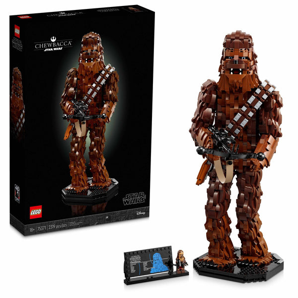 LEGO Star Wars Chewbacca 75371 Buildable Star Wars Collectible for Adults, This Build and Display Chewbacca Collectible is a Fun Star Wars Gift for Teens, Adults or Any Star Wars Original Trilogy Fan