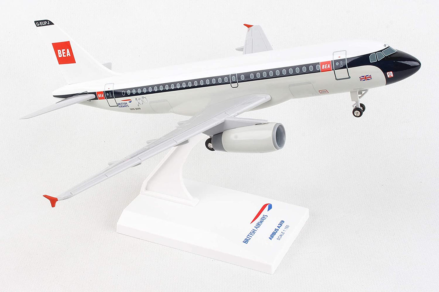 Daron Worldwide Skymarks British A319 1/150 W/GEAR Bea Retro