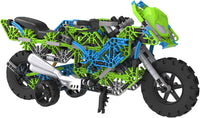 K'NEX Mega Motorcycle Building Set - Ages 9+ - 456 Parts - Working Suspension, Authentic Replica Model, Advanced Stem Building Toy for Boys & Girls - 14.5" L X 6" H