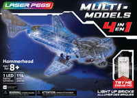 Laser Pegs - Laser Pegs - 4 in 1 Hammerhead Shark