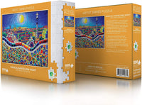 Lucky Puzzles 1000 Piece Jigsaw Puzzle - Magical Barcelona Night by Ana Maria Edulescu
