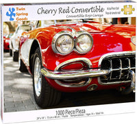 Twin Spring Goods 1000 Piece Jigsaw Puzzle, Cherry Red Convertible, 1,000 pcs