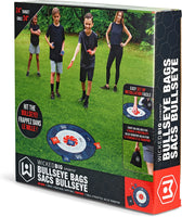 Little Kids Wicked Big Sports Bullseye Bag | Yard Game That Combines Bean Bag toss and Darts | Family Outdoor and Indoor Activity , Red