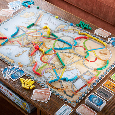 Ticket to Ride Europe Train Board Game for Adults and Family | Ages 8+ | For 2 to 5 players | Average Playtime 30-60 minutes | Made by Days of Wonder