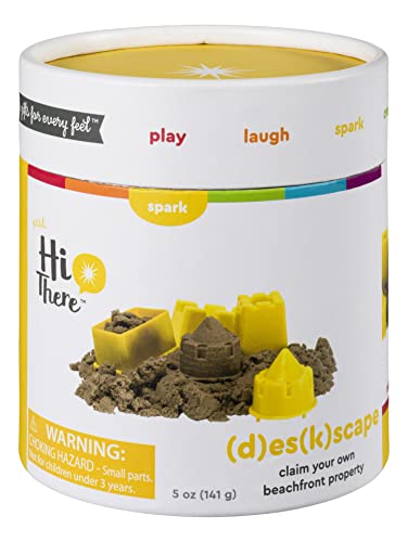 Toysmith DESKSCAPE - Hi There! Delightfully Witty Gift, Kinetic Sand, Office or Desk Toy, Fidget Toy, for All People Ages 3+