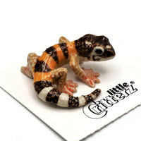 Little Critterz "Gladiator" Leopard Gecko Porcelain Miniature
