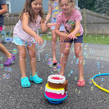 Little Kids Fubbles Bubble Machine Birthday Cake with Lights and Happy Birthday Song, Includes Bubble Solution-Amazon Exclusive