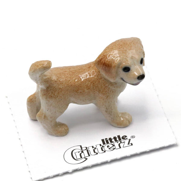 Little Critterz "Chase" Golden Retriever Puppy Porcelain Miniature