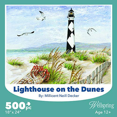 Wellspring Puzzle - Lighthouse on The Dunes 500 pc Puzzle