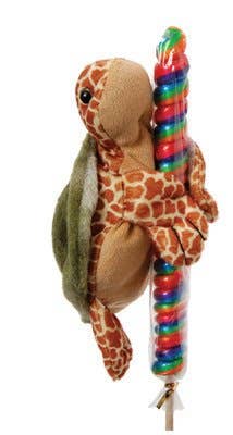 Petting Zoo Lollyplush Seaturtle 14in rainbow Lollipop