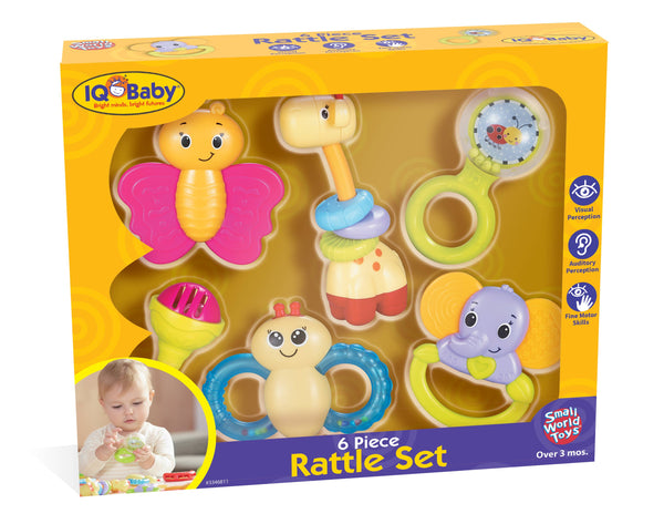 IQ Baby 6 Piece  Rattle Set