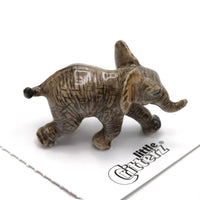 Little Critterz "Heart" African Elephant Calf Porcelain Miniature