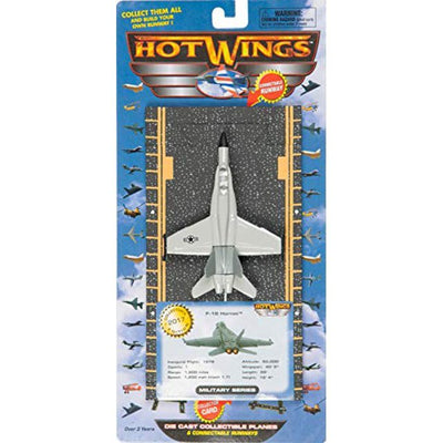 Hot Wings F18 Hornet (With Military Markings) With Connectible Runway