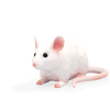 Mojo White Mouse Toy Figurine