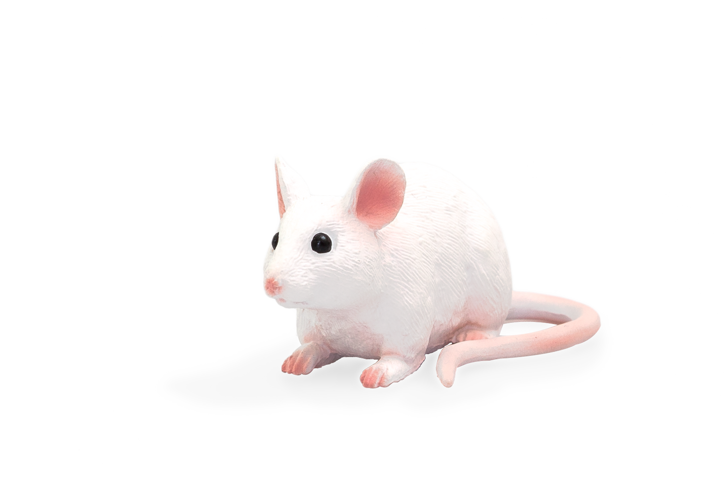 Mojo White Mouse Toy Figurine