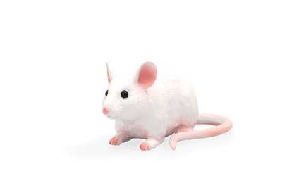 Mojo White Mouse Toy Figurine