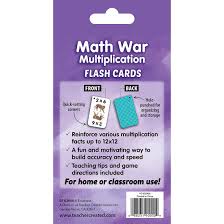 Edupress Flash Cards Math War Multiplication Ages 8 and up  - copy - copy