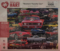 Puzzles with Hart "Boomers' Favorite Cars" by Stephen M. Smith 1000 Pieces