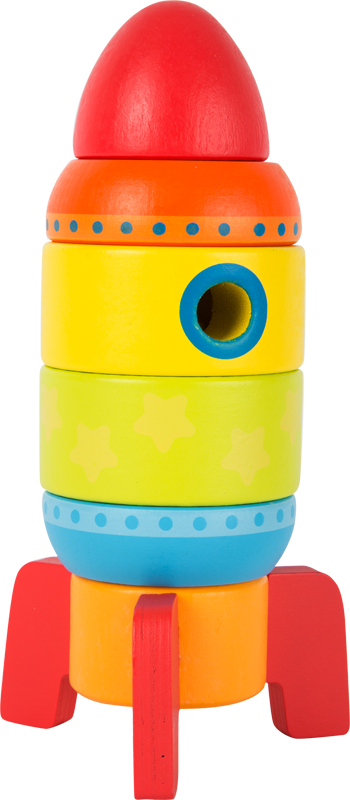 Hauck Toys - Small Foot Colorful Stacking Rocket