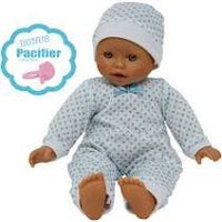 The New York Doll Collection 14" Doll Polka Dots W/ Pacifier Hispanic